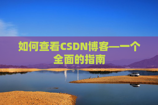 如何查看CSDN博客—一个全面的指南